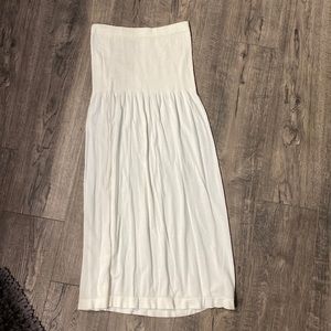 White tube dress / swim cover up